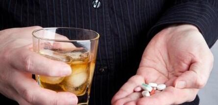 Alcool come motivo per la digestione errata